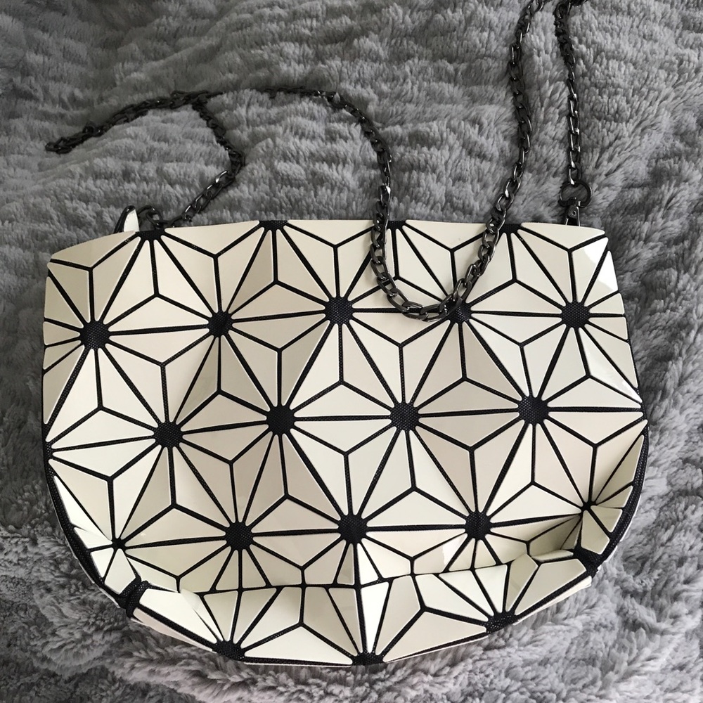 Black and white purse
